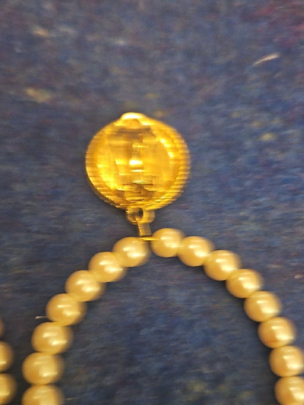 3 For $15 Gold-Tone Pearl Hoop Drop Clip On Earrings. - Picture 3 of 4